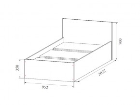 Кровать одинарная (Без матраца 0,9*2,0) в Нижнем Тагиле - nizhnij-tagil.magazin-mebel74.ru | фото