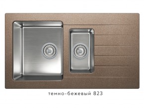 Мойка комбинированная Tolero twist TTS-890 Темно-бежевый 823 в Нижнем Тагиле - nizhnij-tagil.magazin-mebel74.ru | фото