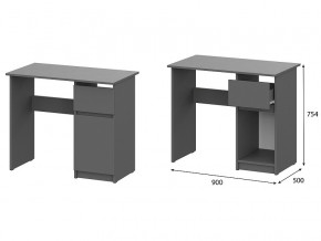 Стол письменный 900 Денвер Графит серый в Нижнем Тагиле - nizhnij-tagil.magazin-mebel74.ru | фото