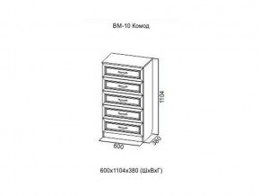 ВМ-10 Комод в Нижнем Тагиле - nizhnij-tagil.magazin-mebel74.ru | фото